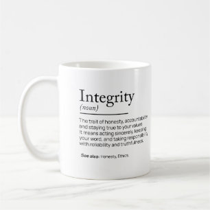 Integrity Definition Coffee Mug