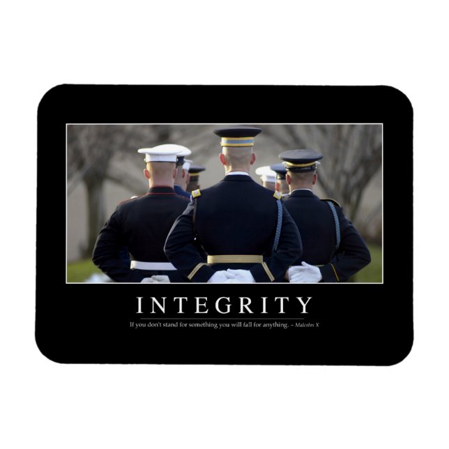 Integrity: Inspirational Quote Magnet (Horizontal)