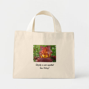 Integrity more important tote bags Iris Flowers