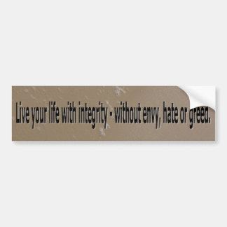 Integrity on Beach Bumper Sticker