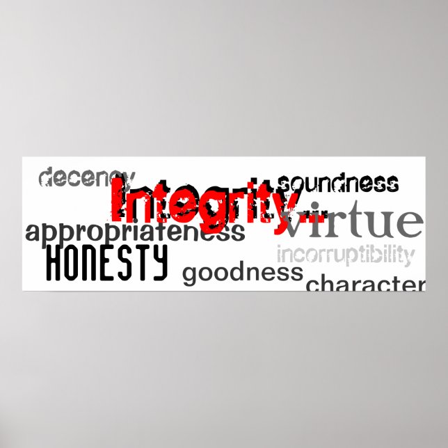Integrity synonyms poster (Front)