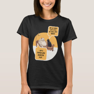 Intellectual Humour Cat Philosophy Funny Quote T-Shirt