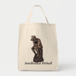 Intellectual Pitbull Tote Bag