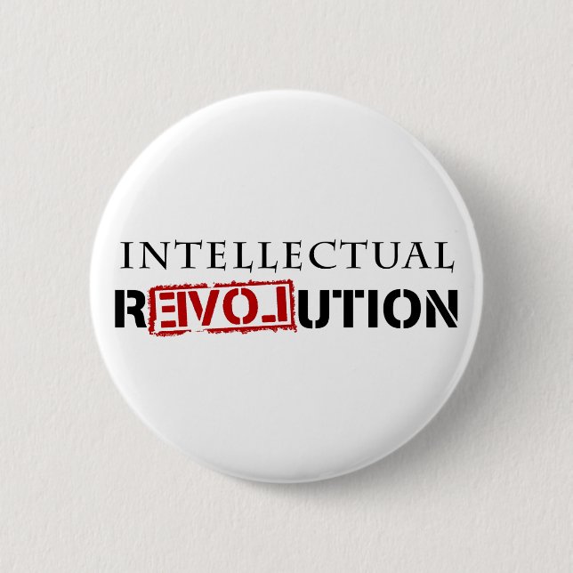 Intellectual rEVOLution 6 Cm Round Badge (Front)