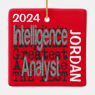 Intelligence Analyst Extraordinaire Ceramic Ornament