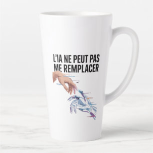 Intelligence artificielle et humains latte mug