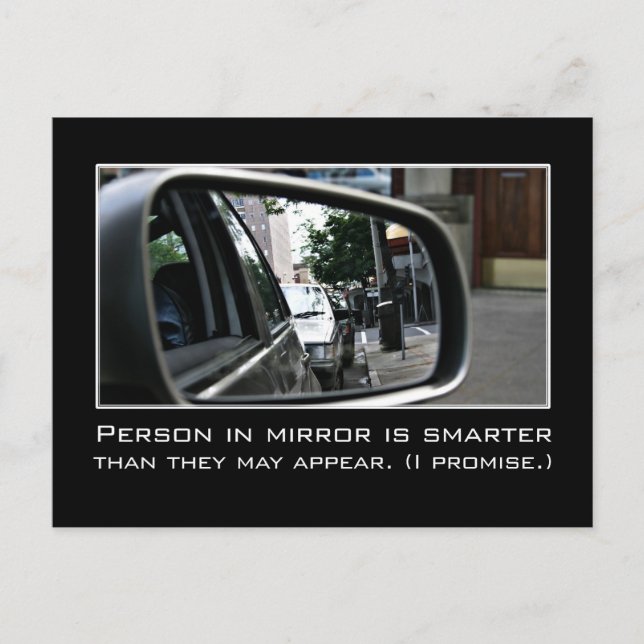 Intelligence: I'm really a lot smarter than I look Postcard (Front)