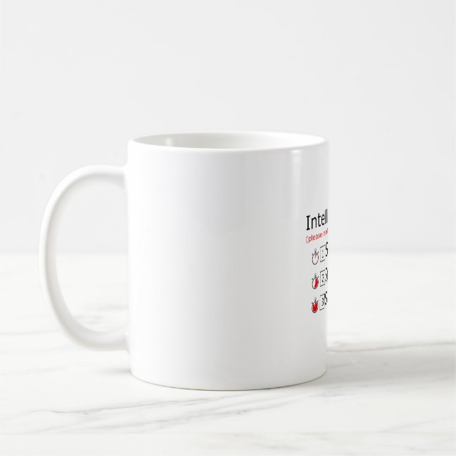 Intelligence Test Say Eye M A P Ness joke Coffee Mug (Left)