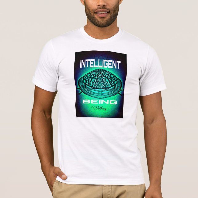 Intelligent Being Clothing T-Shirt (Turq) (Front)