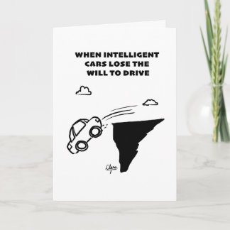 Intelligent car greeting card