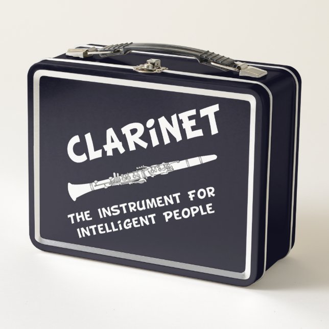 Intelligent Clarinet Metal Lunch Box (Front)