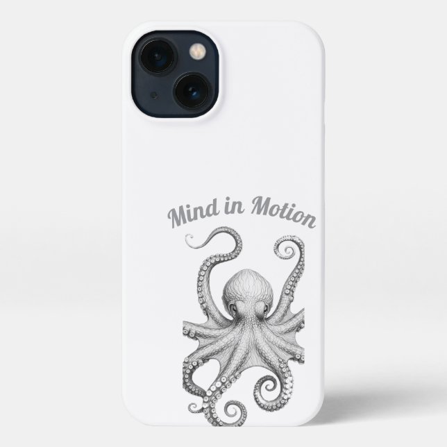 Intelligent Octopus Sketch Phone Case (Back)