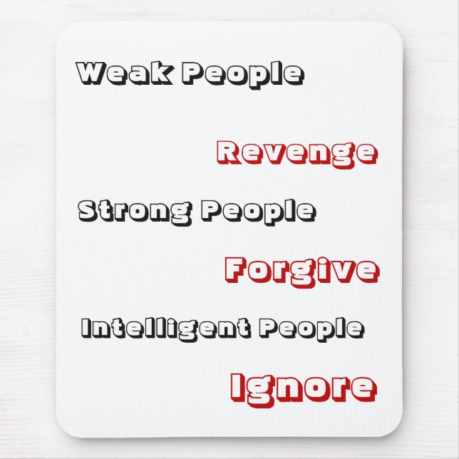 Intelligent People IGNORE - Mousepad (Front)