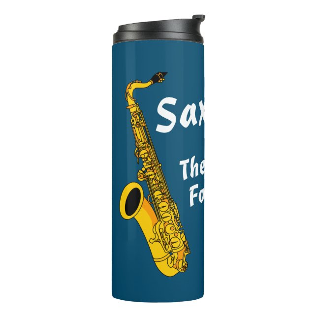 Intelligent Saxophone Thermal Tumbler (Rotated Left)
