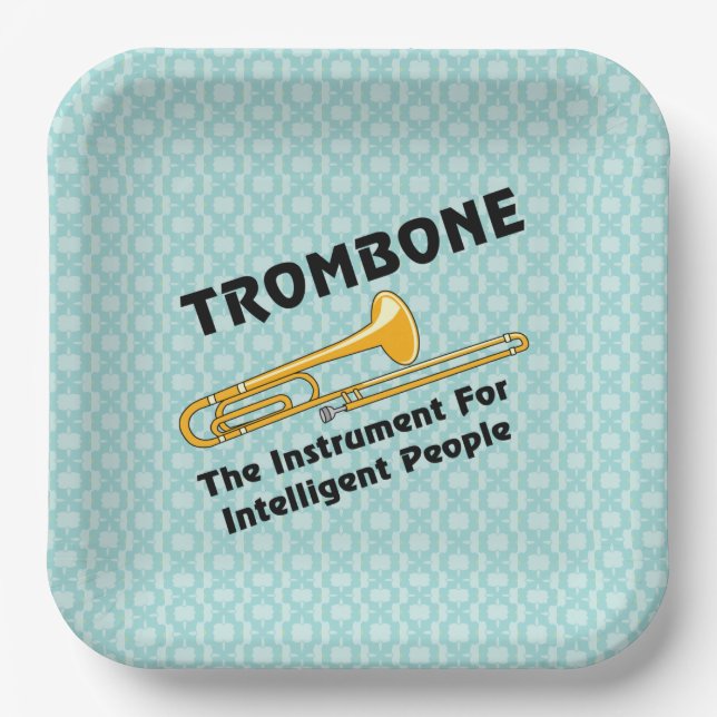 Intelligent Trombone Paper Plate (Front)