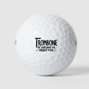 Intelligent Trombone Rough Text Golf Balls