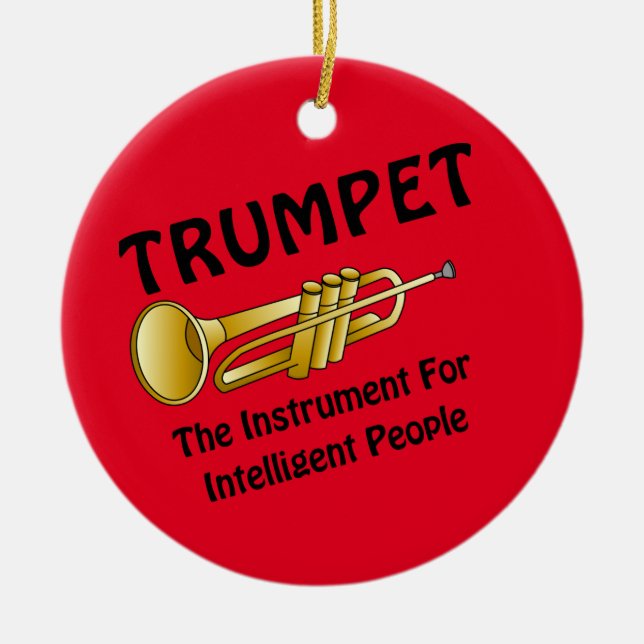 Intelligent Trumpet Ceramic Ornament (Front)