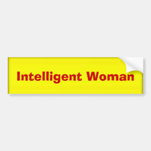 Intelligent Woman Bumper Sticker