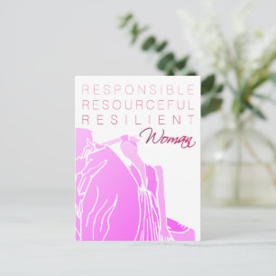 INTELLIGENT WOMAN POSTCARD