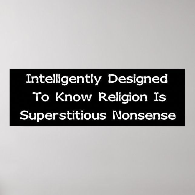 Intelligently Designed Poster (Front)