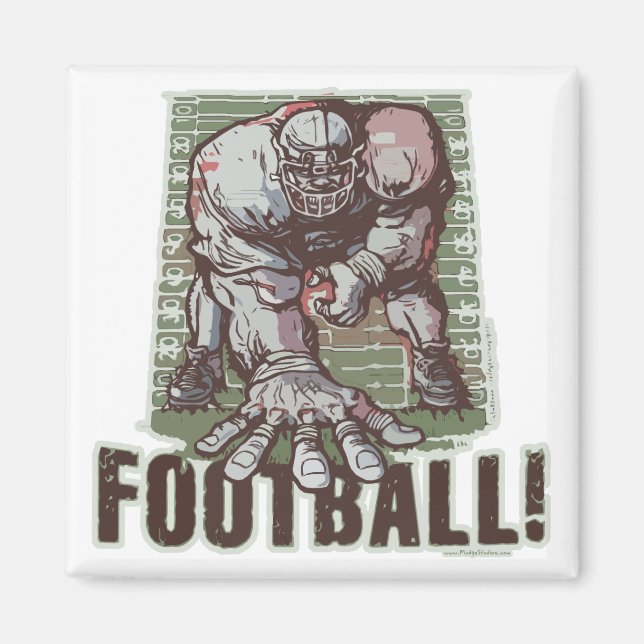 Intense 3 Point Stance by Mudge Studios Magnet (Front)