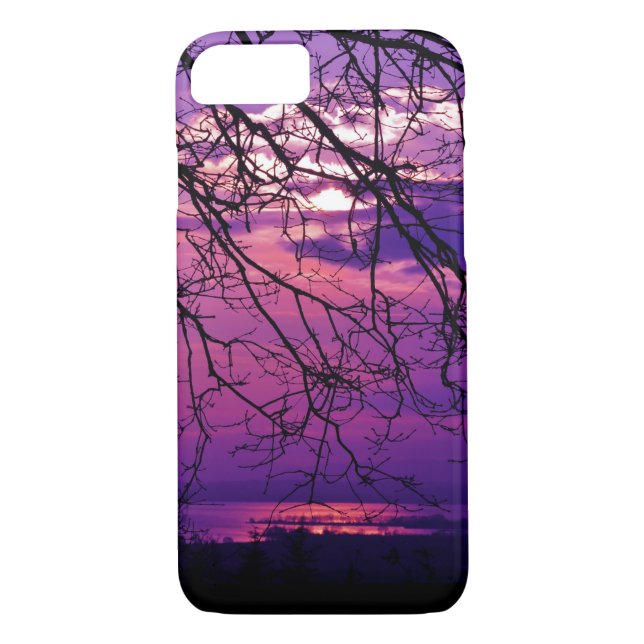 Intense and Vivid -  Purple Sunset Landscape Case-Mate iPhone Case (Back)