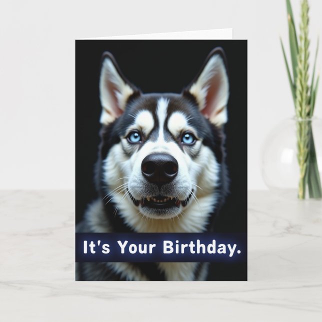 Intense Birthday Gaze Card (Front)