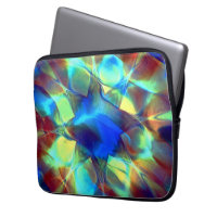 Intense blue digital flower contrasting with brown