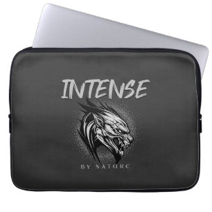 Intense By Nature Quote Motivational Inspiration Laptop Sleeve