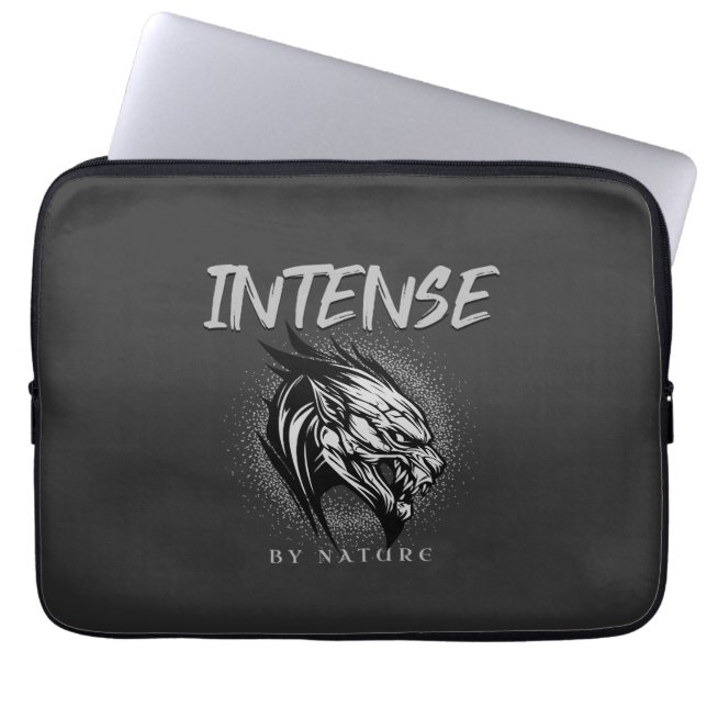 Intense By Nature Quote Motivational Inspiration Laptop Sleeve (Front)