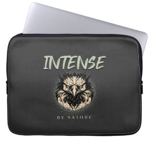 Intense By Nature Quote Motivational Inspirational Laptop Sleeve