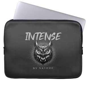 Intense By Nature Quote Motivational Inspirational Laptop Sleeve