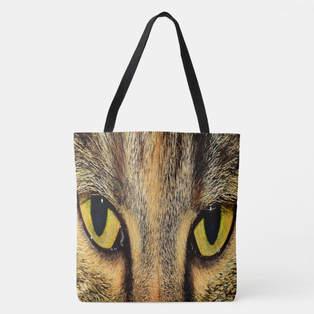 Intense Cat Eyes Tote Bag (Front)