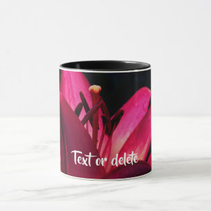 Intense Daylily Flower Personalised Mug