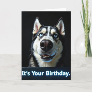 Intense Dog Birthday Card