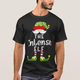 Intense Elf Group Christmas Funny Pajama Party  T-Shirt