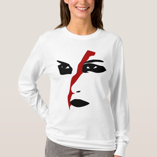 Intense facepaint with Red Slash T-Shirt (Front)