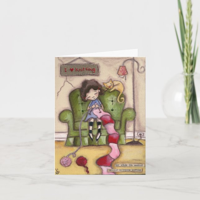 Intense Knitting - Note Cards (Front)