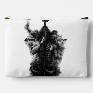Intense Lord Shiva Trishul Om Namah Shivaya Art Accessory Pouch
