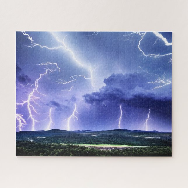 Intense Nature | Lightning Storm Jigsaw Puzzle (Horizontal)