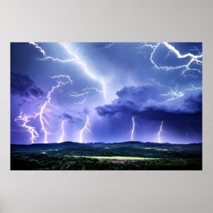 Intense Nature   Lightning Storm Poster