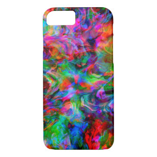 Intense Psychedelic Bright Colour Swirl Case-Mate iPhone Case