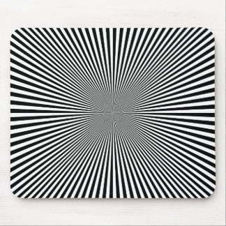 INTENSE STARBURST Optical Illusion Mouse Pad
