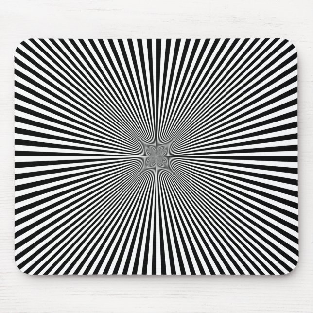 INTENSE STARBURST Optical Illusion Mouse Pad (Front)