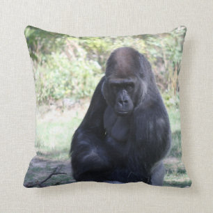 Intense stare gorilla cushion