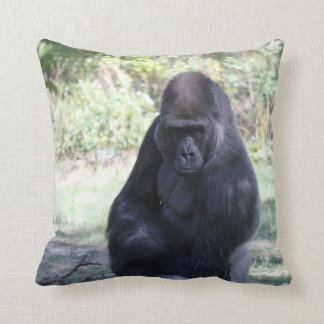 Intense stare gorilla cushion