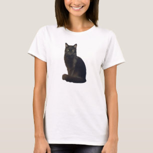 Intensely Staring Black Cat I'm Watching You T-Shirt