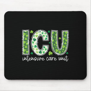 Intensive Care Unit Icu Nurse St Patricks Day Icu Mouse Pad