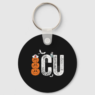 Intensive Care Unit Nurse Nursing Halloween Critic Key Ring