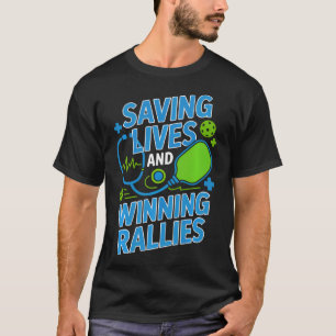 Intensive Care Unit Nurse Paddle Sport Pickleball T-Shirt